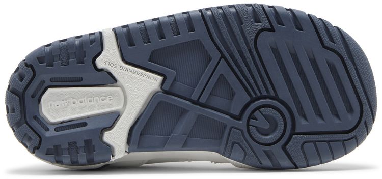 New Balance 550 Bungee Lace Top Strap Toddler White Vintage Indigo