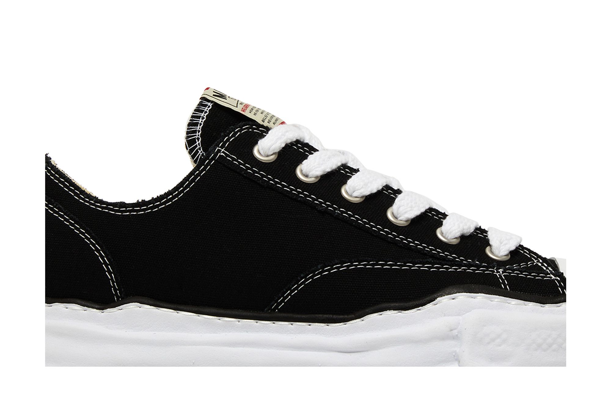 Size 10.0 Maison Mihara Yasuhiro Peterson OG Sole Canvas Low 'Black'