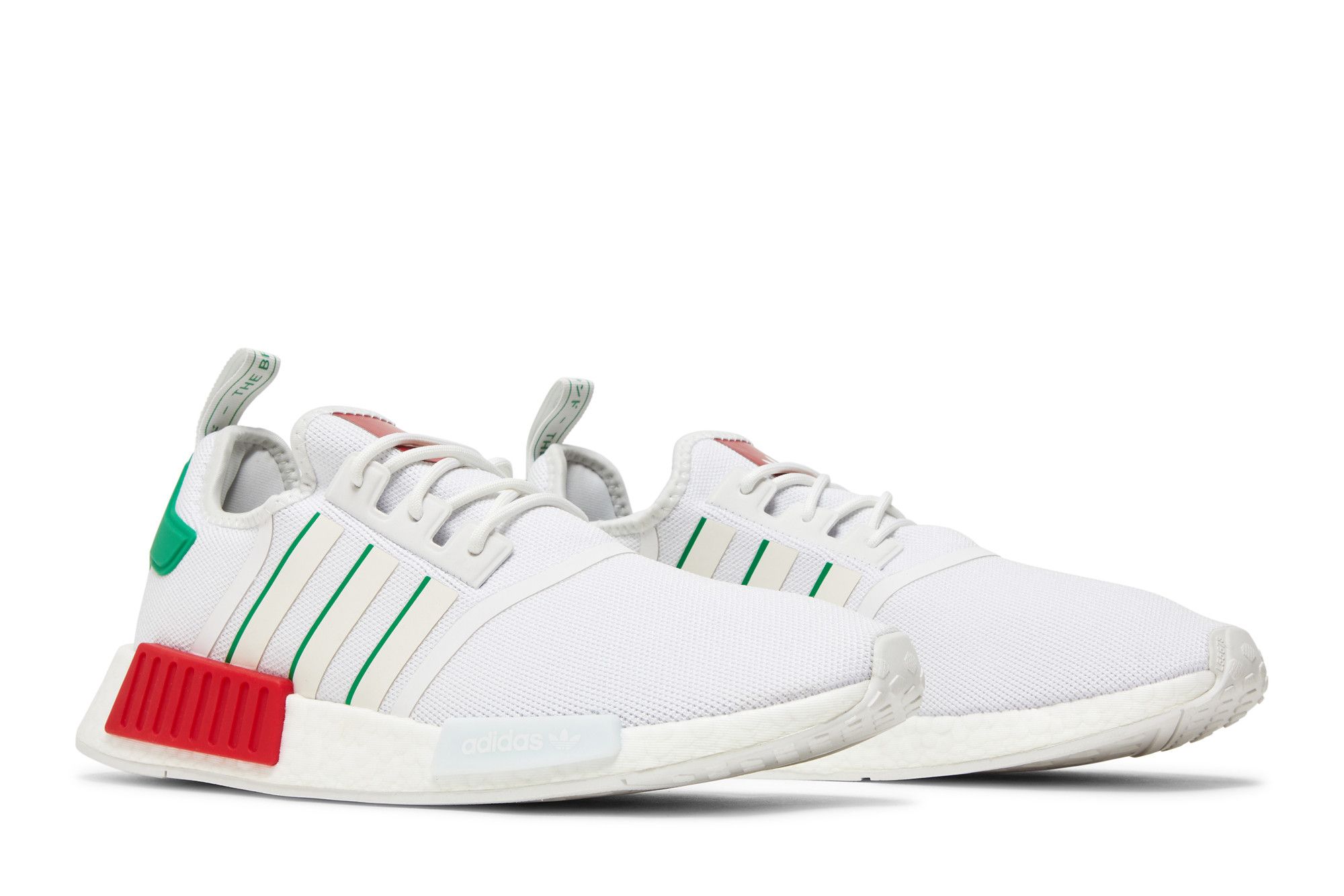 Buy NMD R1 White Red Green HQ1434 GOAT