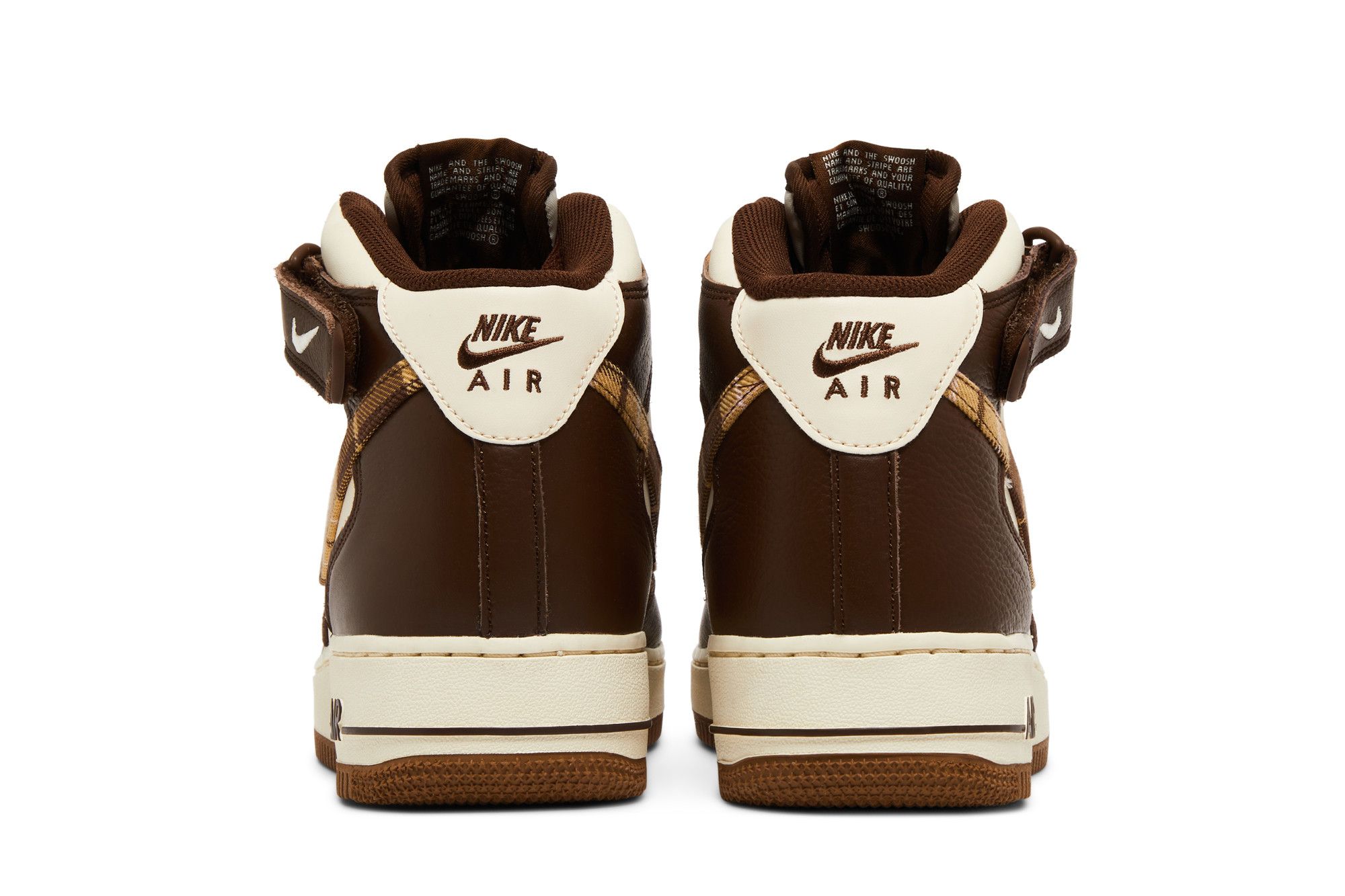 Buy Nike Air Force 1 Mid 'Brown Plaid' - DV0792 100 | GOAT