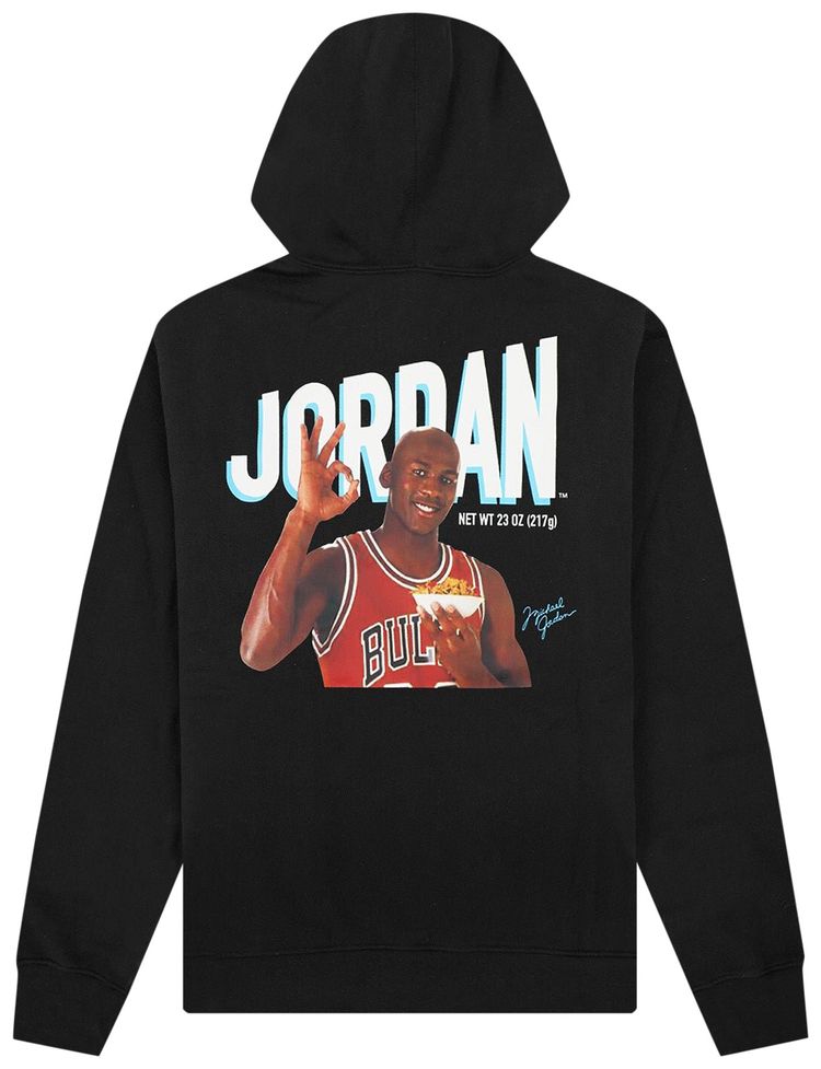 Air Jordan Flight Mvp Fleece Pullover Hoodie BlackRush Orange