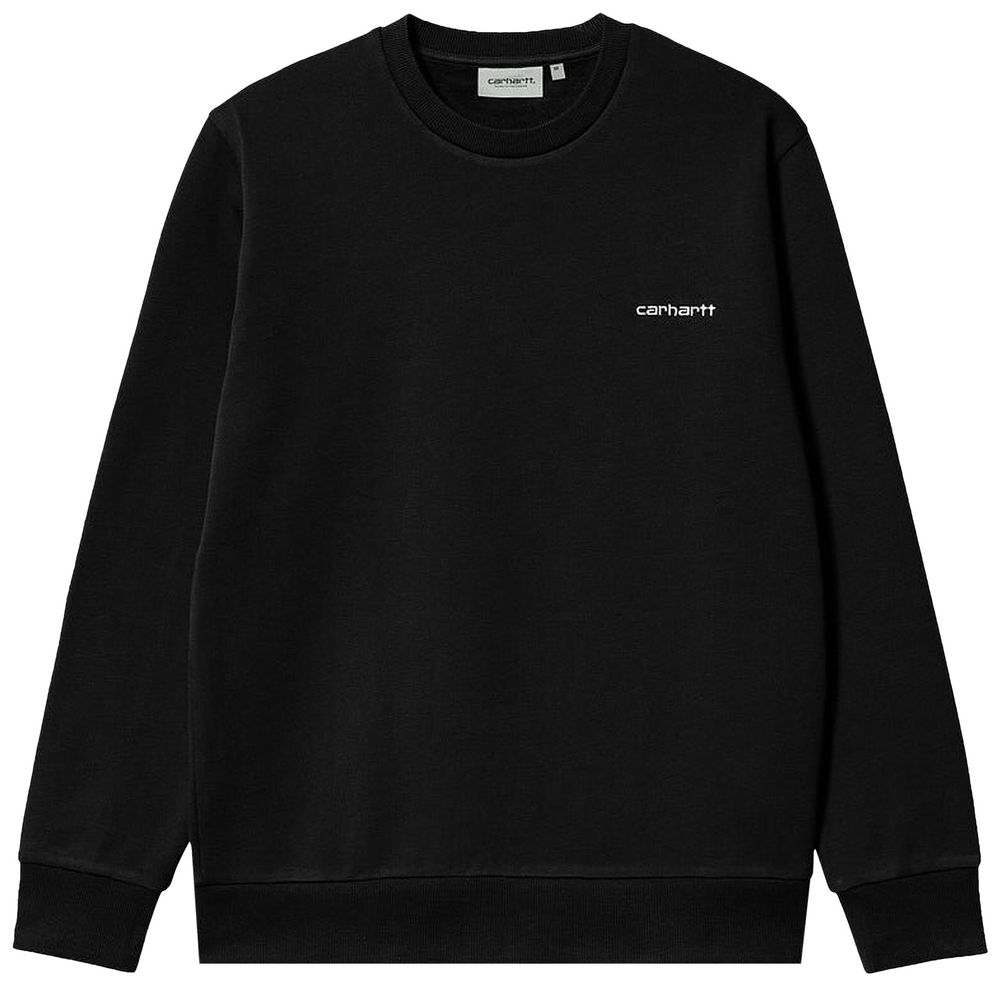 Buy Carhartt WIP Script Embroidery Sweatshirt 'Black' I031242 BLAC GOAT