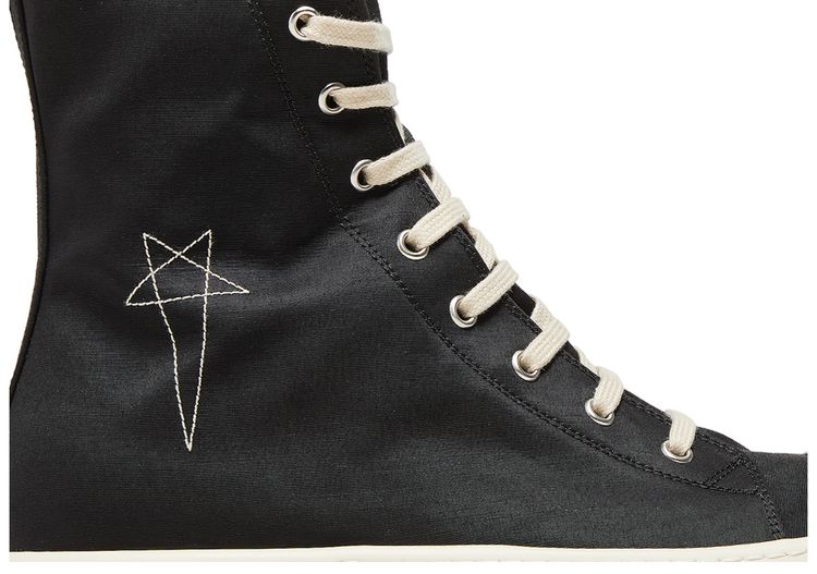Rick Owens EDFU DRKSHDW Pentagram Embroidery High Black Pearl