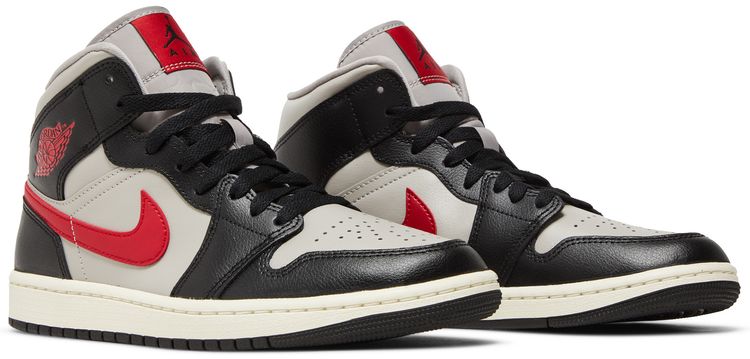 Wmns Air Jordan 1 Mid Black College Grey