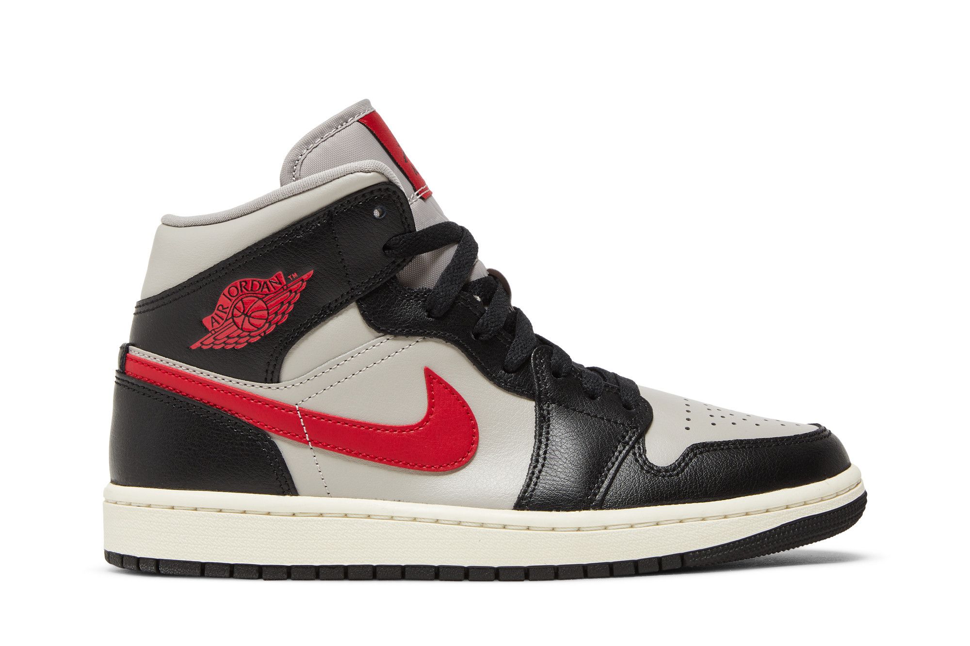 Nike air jordan 1 mid black and white goat sales