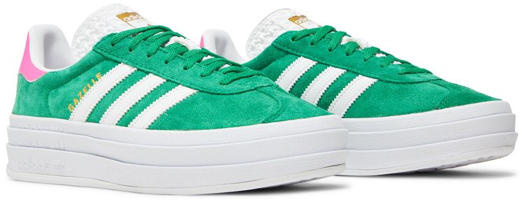 Adidas Wmns Gazelle Bold Green Lucid Pink