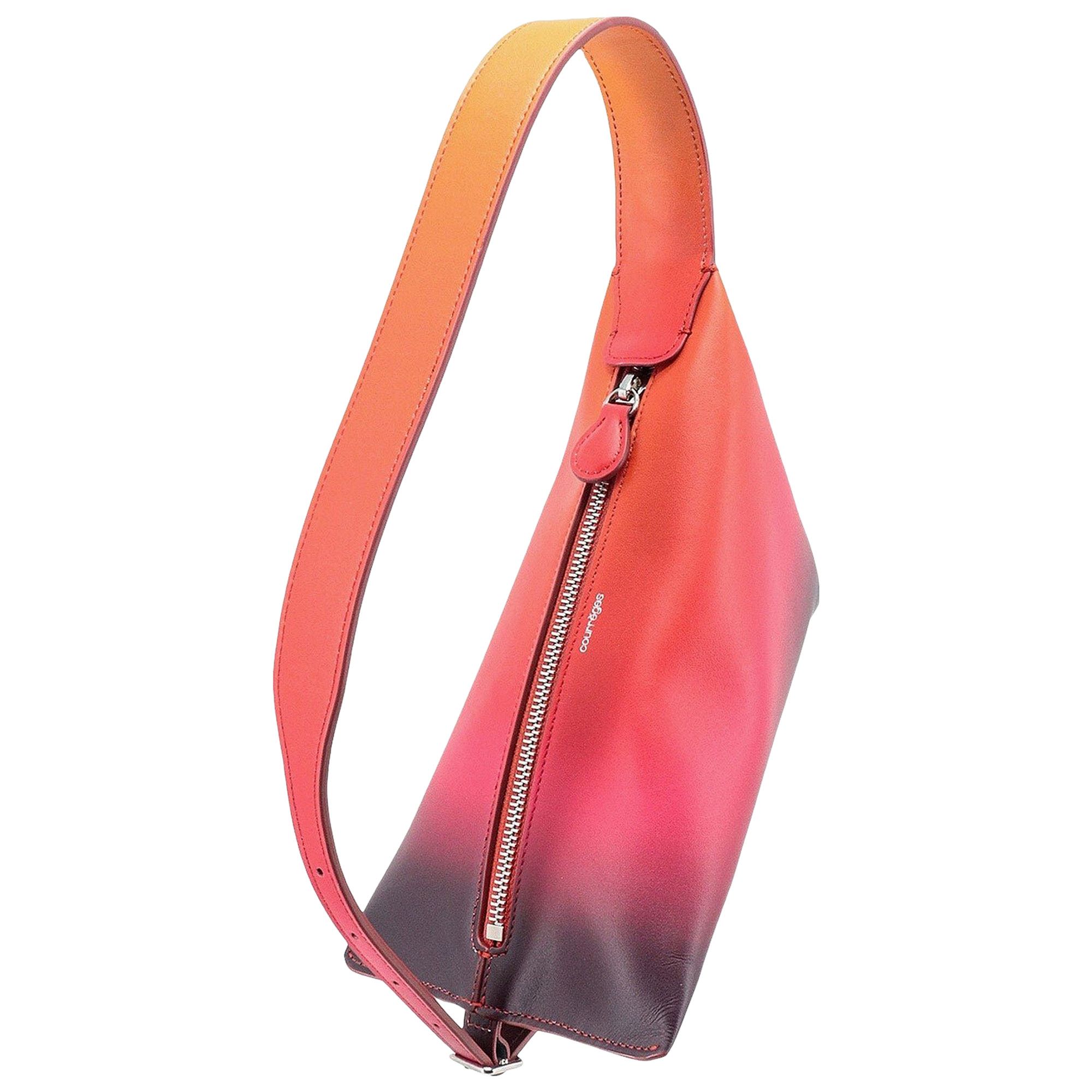 Buy Courrèges Mini Shark Bag 'Gradient Sunset' - 523GSA043CR0029