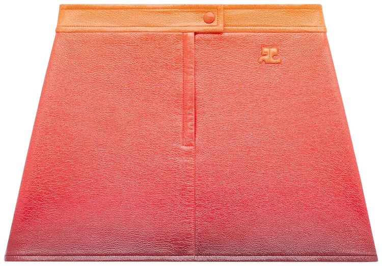 Courreges Gradient Sunset Vinyl Skirt Gradient Sunset