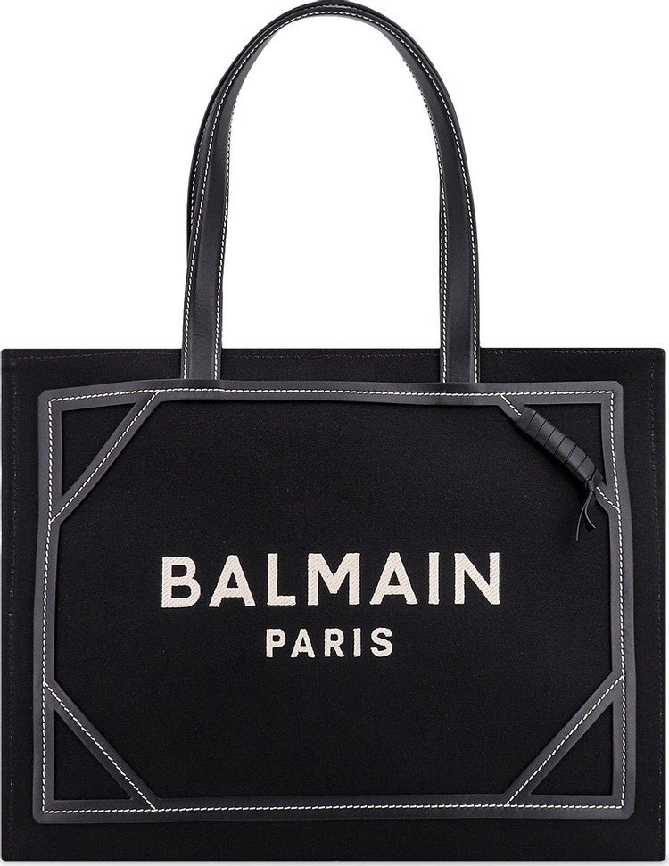 Balmain B Army 42 Shopping Bag IvoryBlack