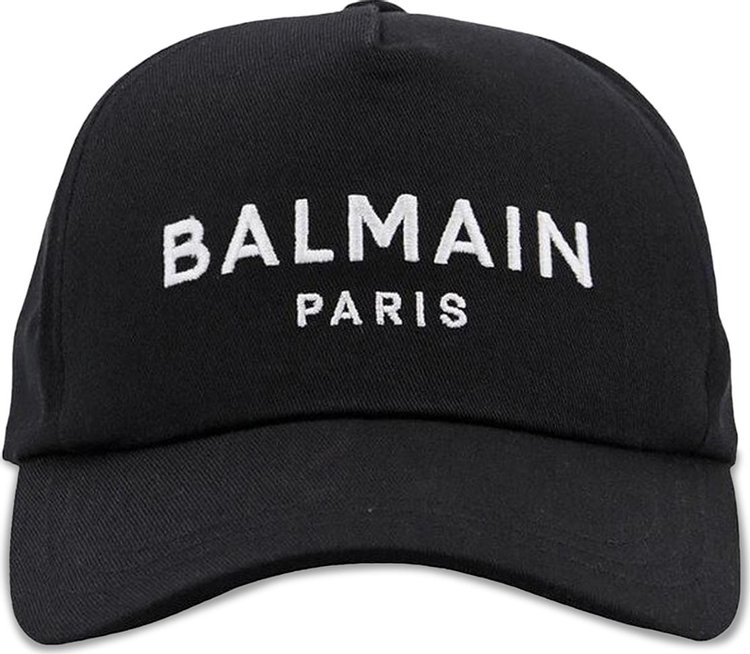 Buy Balmain Paris Logo Cap 'Black/White' - BH1XA015CB24 EAB | GOAT