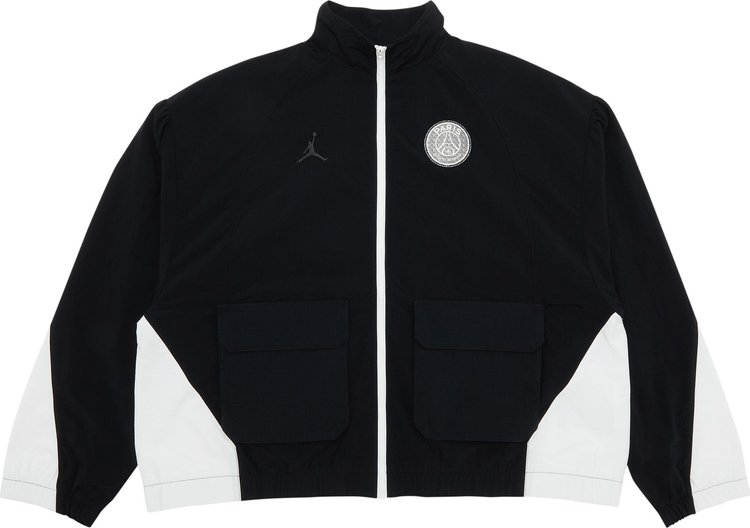 Air Jordan Paris Saint-Germain Anthem Jacket 'Black/White/Smoke Grey'