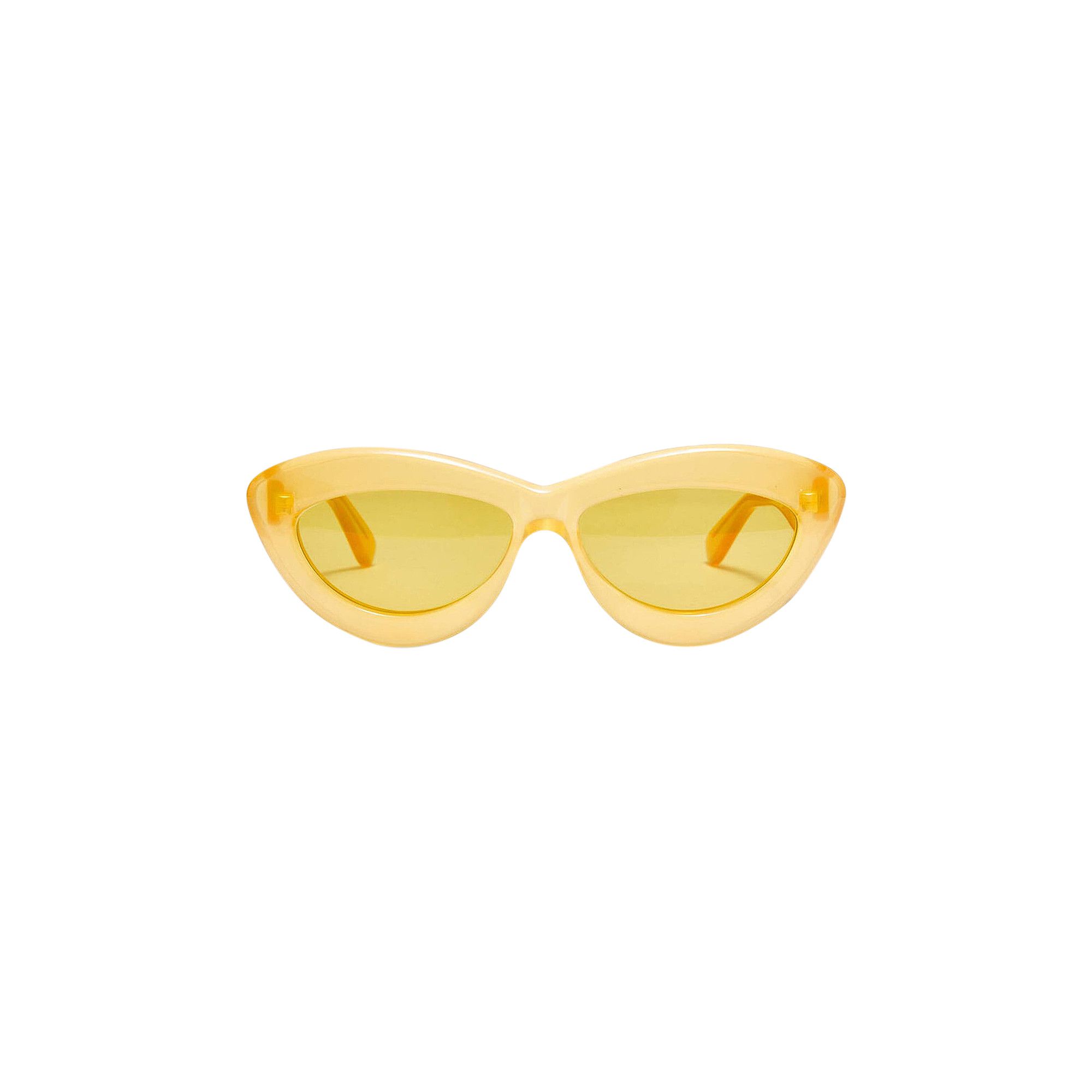 Buy Loewe Curvy Sunglasses Shiny Yellow Roviex LW40096I 39J GOAT