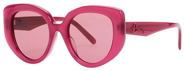 Loewe Curvy Sunglasses Shiny FuchsiaViolet