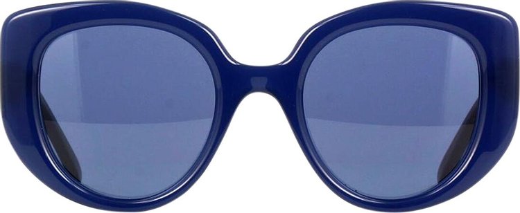 Loewe Curvy Sunglasses 'Shiny Blue/Blue'