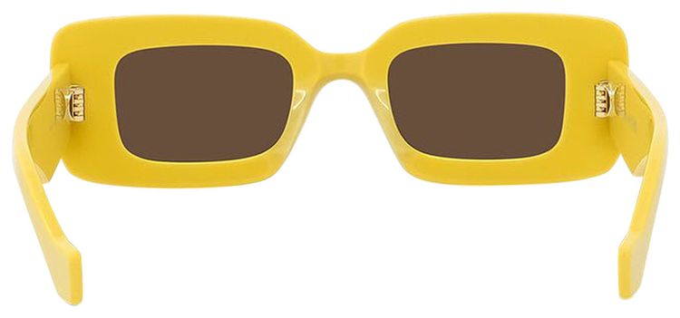 Loewe Chunky Anagram Sunglasses Shiny YellowBrown