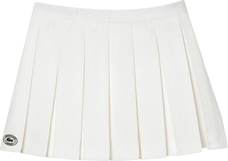 Sporty & Rich x Lacoste Tennis Pleated Skirt 'Farine'