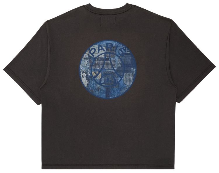 Paris Saint  Germain x POGGYTHEMAN Boro Embrem T Shirt Faded Black
