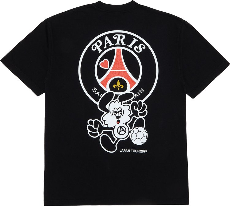 GOAT Exclusive Paris Saint-Germain x VERDY Japan Tour 2023 Tee 'Black'