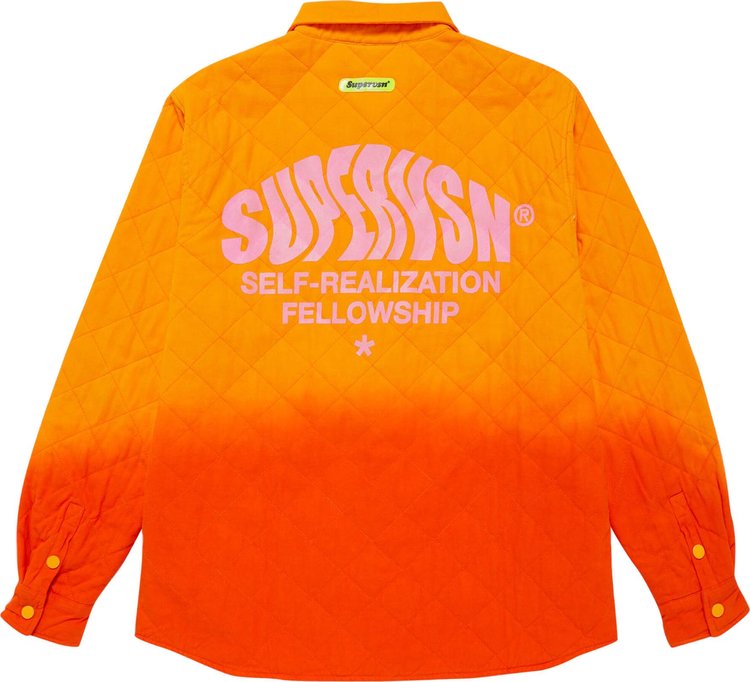 Supervsn Manifest Quilted Overshirt Orange