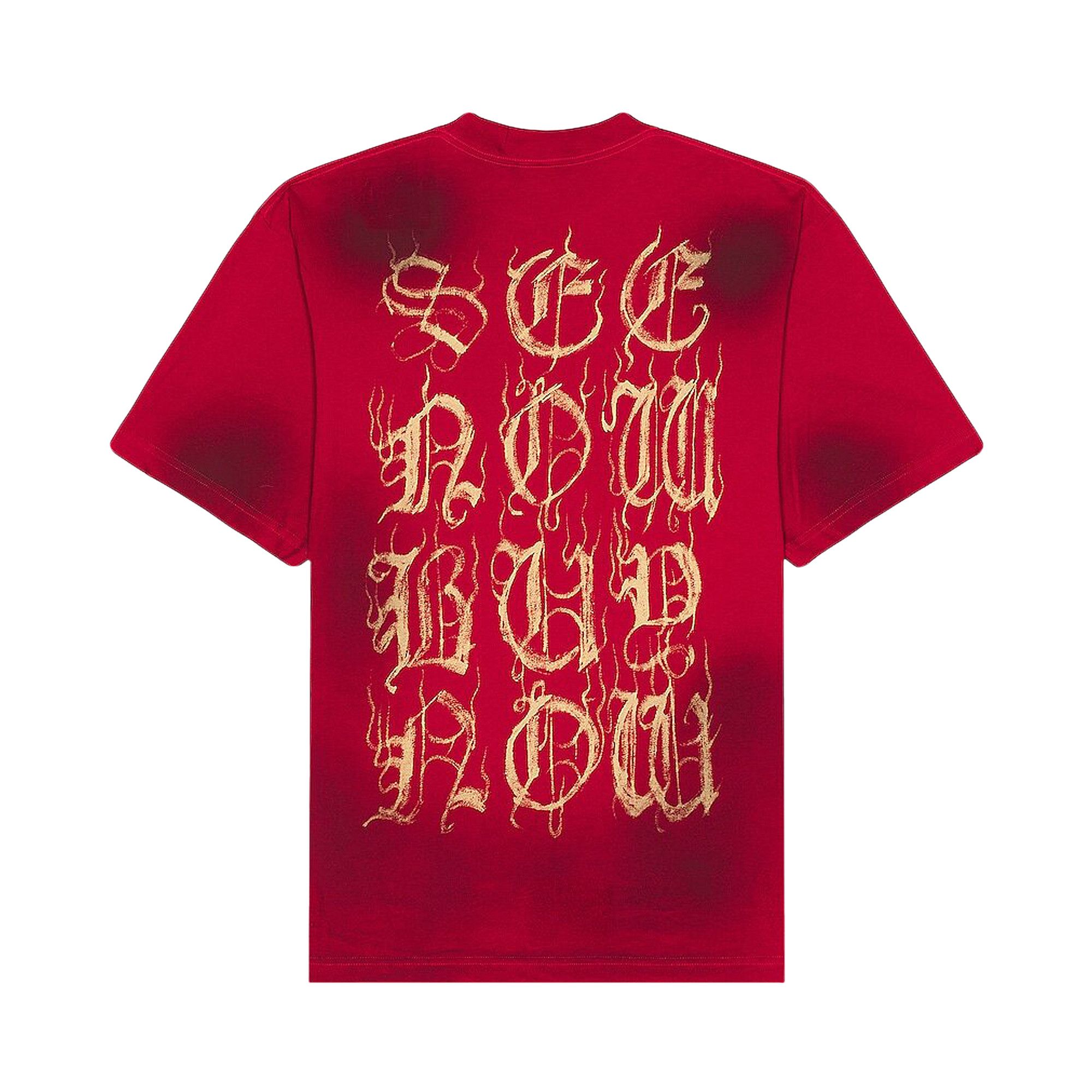 Buy Balenciaga Heavy Metal T-Shirt 'Red' - 739784 T0VE1 6400