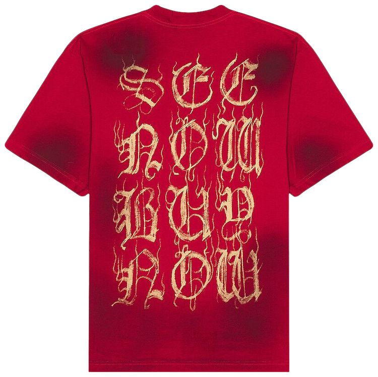 Balenciaga Heavy Metal T Shirt Red