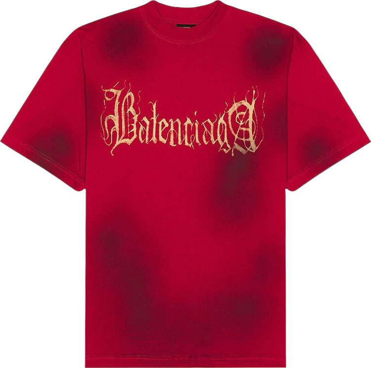 Balenciaga Heavy Metal T-Shirt 'Red'