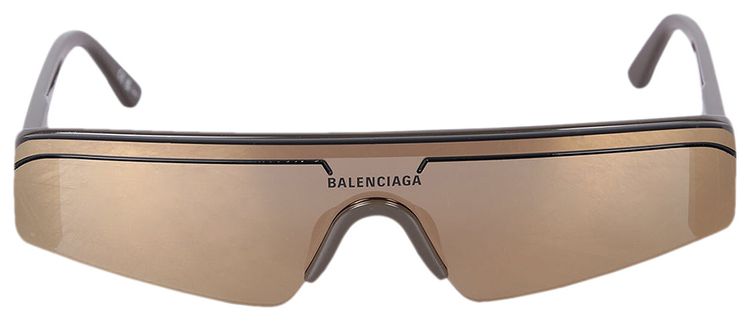 Balenciaga Ski Rectangle Sunglasses Grey