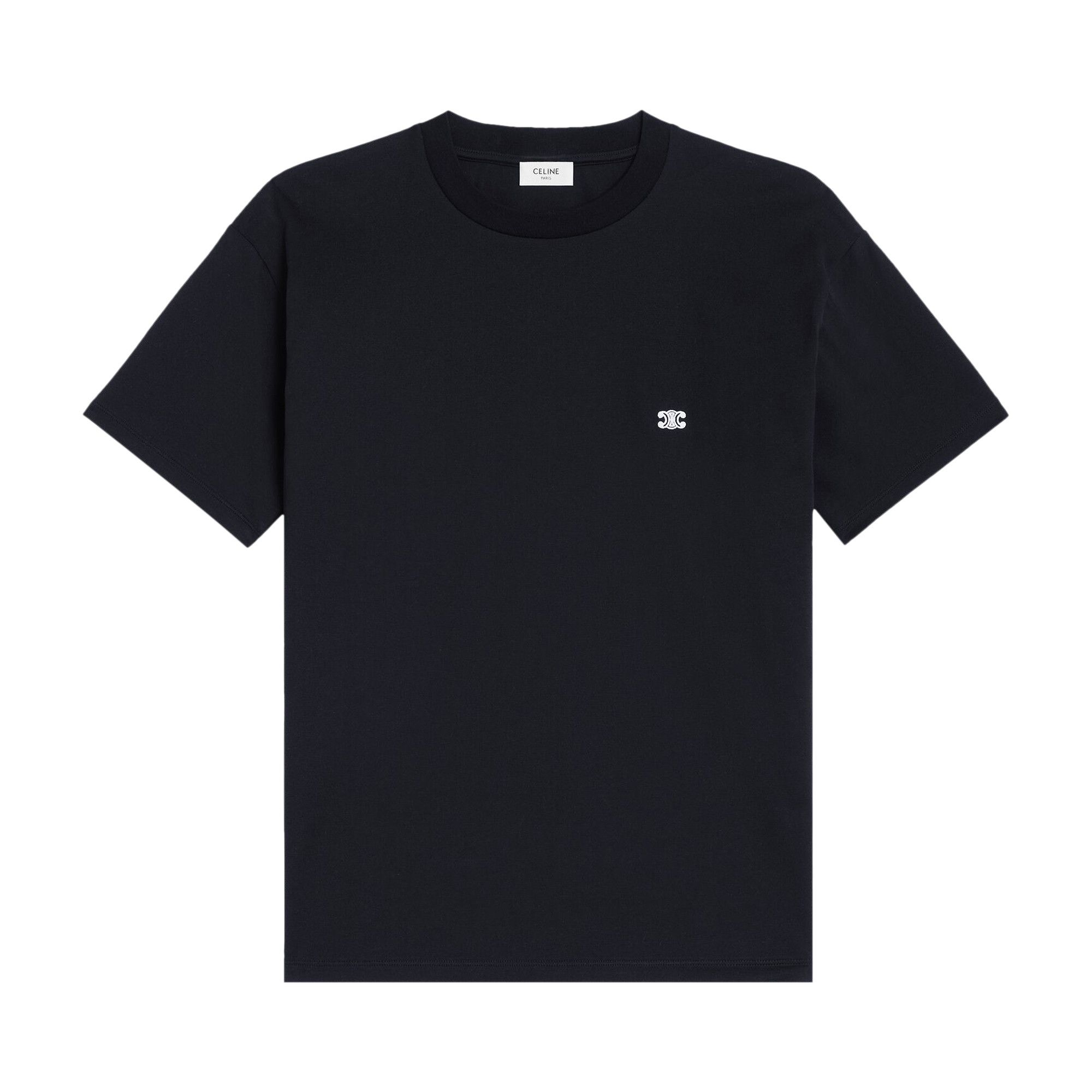 【CELINE】TRIOMPHE T-SHIRT●2X04I671Q38AW Buy CELINE Triomphe Short-Sleeve T-Shirt 'Black/White