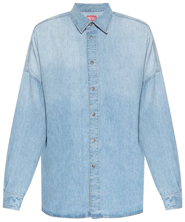 Diesel D Kama Long Sleeve Denim Shirt Medium Blue