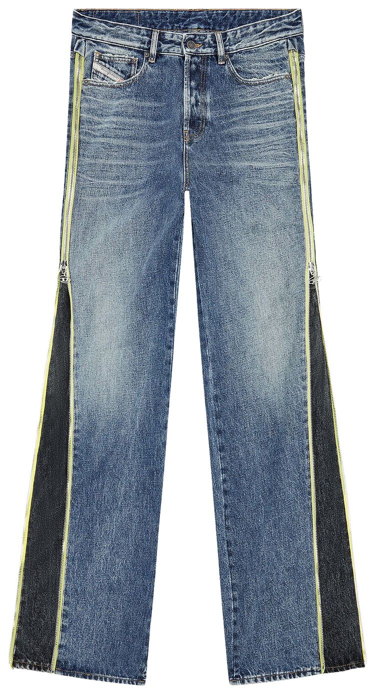 Diesel D Rise Straight Leg Jeans Medium Blue