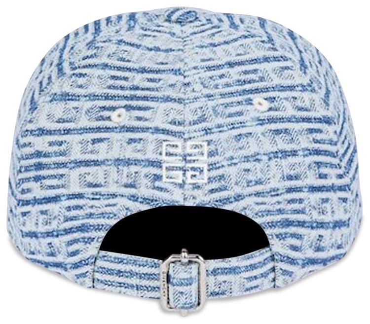Givenchy 4G Logo Denim Baseball Cap Light Blue