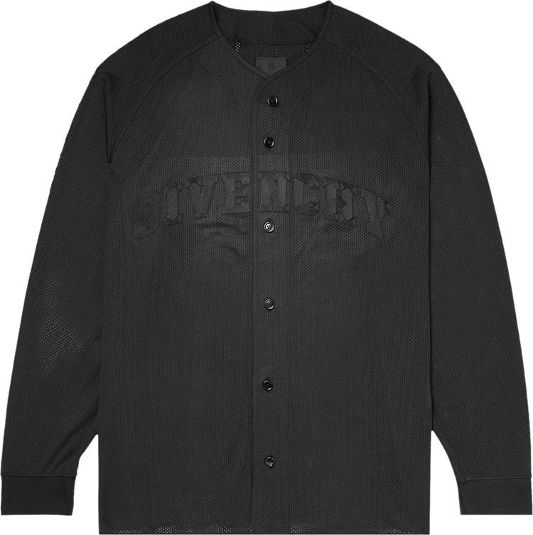 Givenchy Baseball Oversize Long-Sleeve Shirt 'Black'