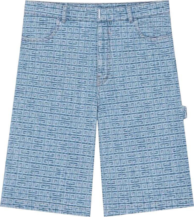 Givenchy Carpenter Long Denim Shorts 'Light Blue'