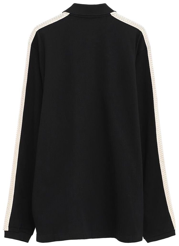 Palm Angels Monogram Piquet Trackshirt BlackOff White