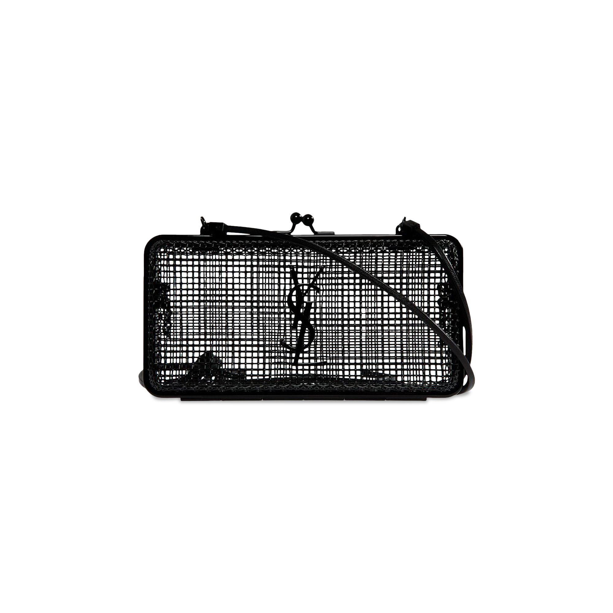 【関税＆送料込み】Saint Laurent Pw Minaudiere Saint Laurent New Minaudiere Clutch in Noir | FWRD