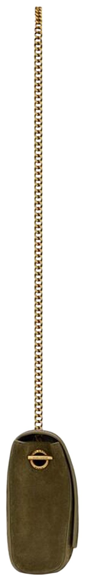 Saint Laurent Kate Suede Shoulder Bag Loden Green