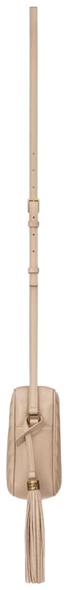 Saint Laurent Lou Quilted Crossbody Bag Dark Beige