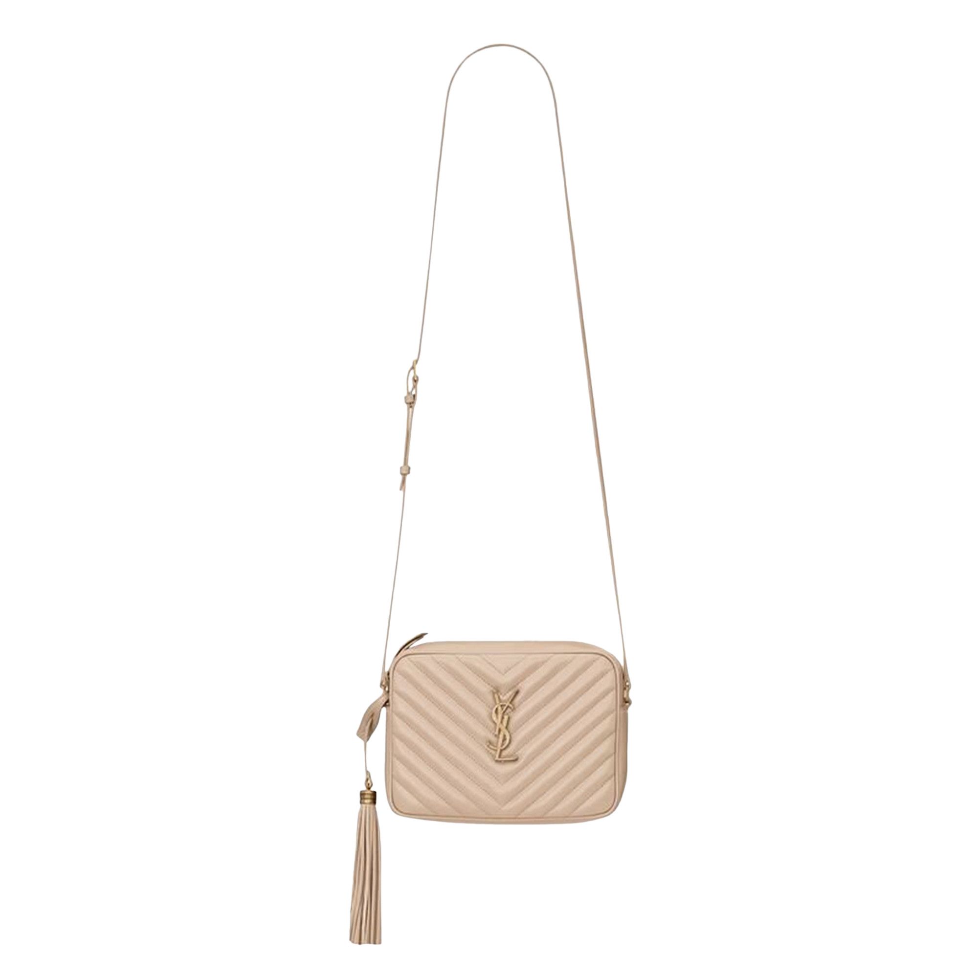 Buy Saint Laurent Lou Quilted Crossbody Bag 'Dark Beige