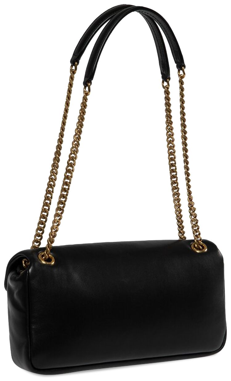 Saint Laurent Calypso Padded Shoulder Bag Black