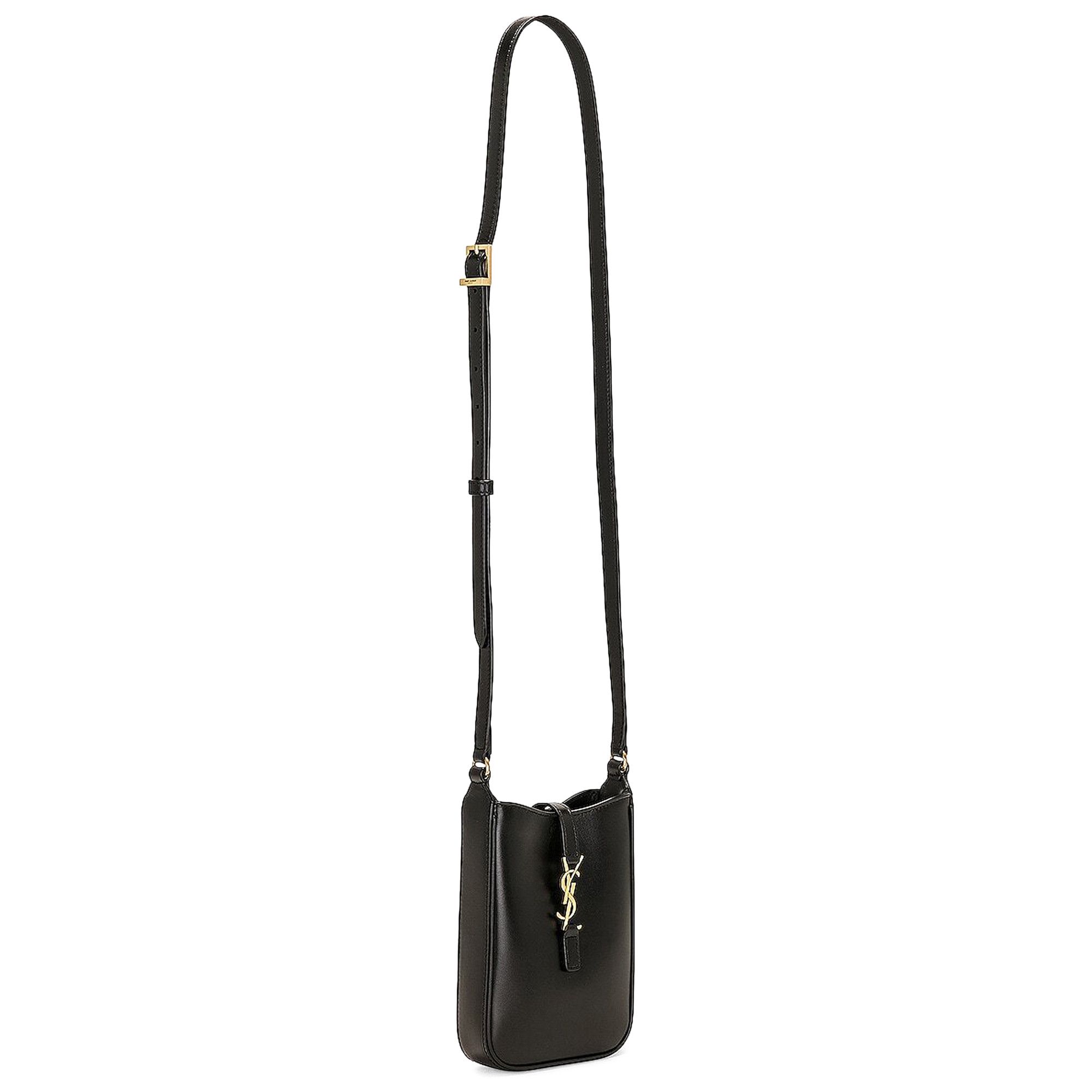 Buy Saint Laurent Mini Le 5 A 7 Pouch Bag 'Black' - 735214