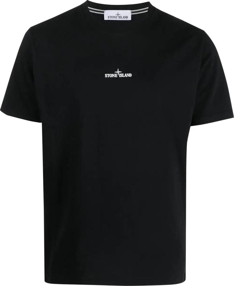 Buy Stone Island Embroidered T-Shirt 'Black' - 79152NS82 V0029 | GOAT AU