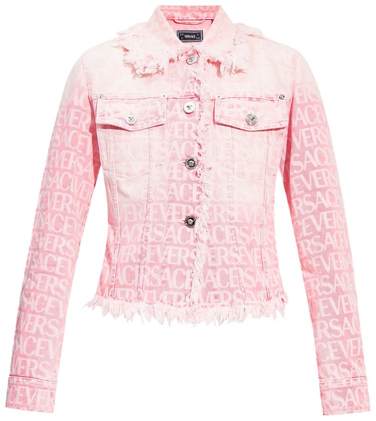 Versace Denim Jacket Flamingo Pink