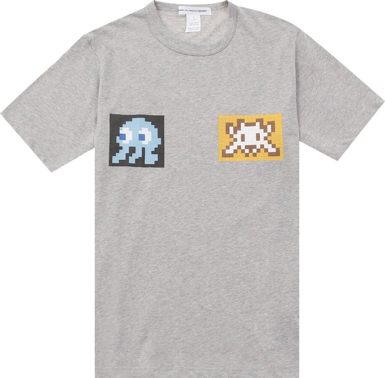 Comme des Garçons SHIRT x Invader Graphic T-Shirt 'Grey'
