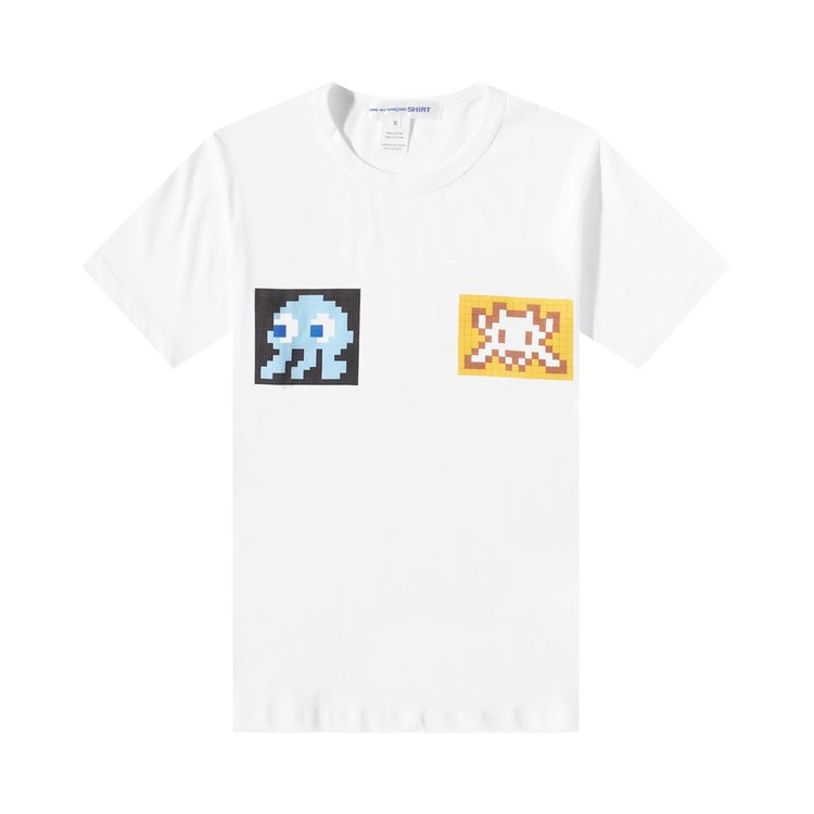 Comme des Garçons SHIRT x Invader Graphic T-Shirt 'White'