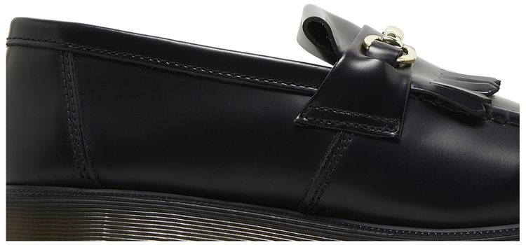 Adrian Snaffle Smooth Leather Kiltie Loafer Black