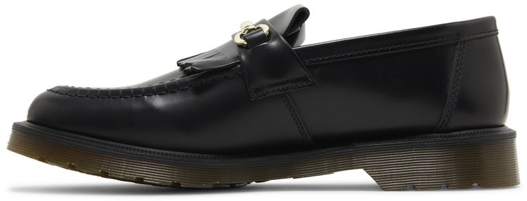 Adrian Snaffle Smooth Leather Kiltie Loafer Black