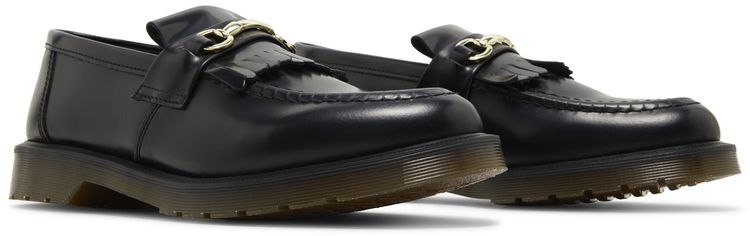 Adrian Snaffle Smooth Leather Kiltie Loafer Black