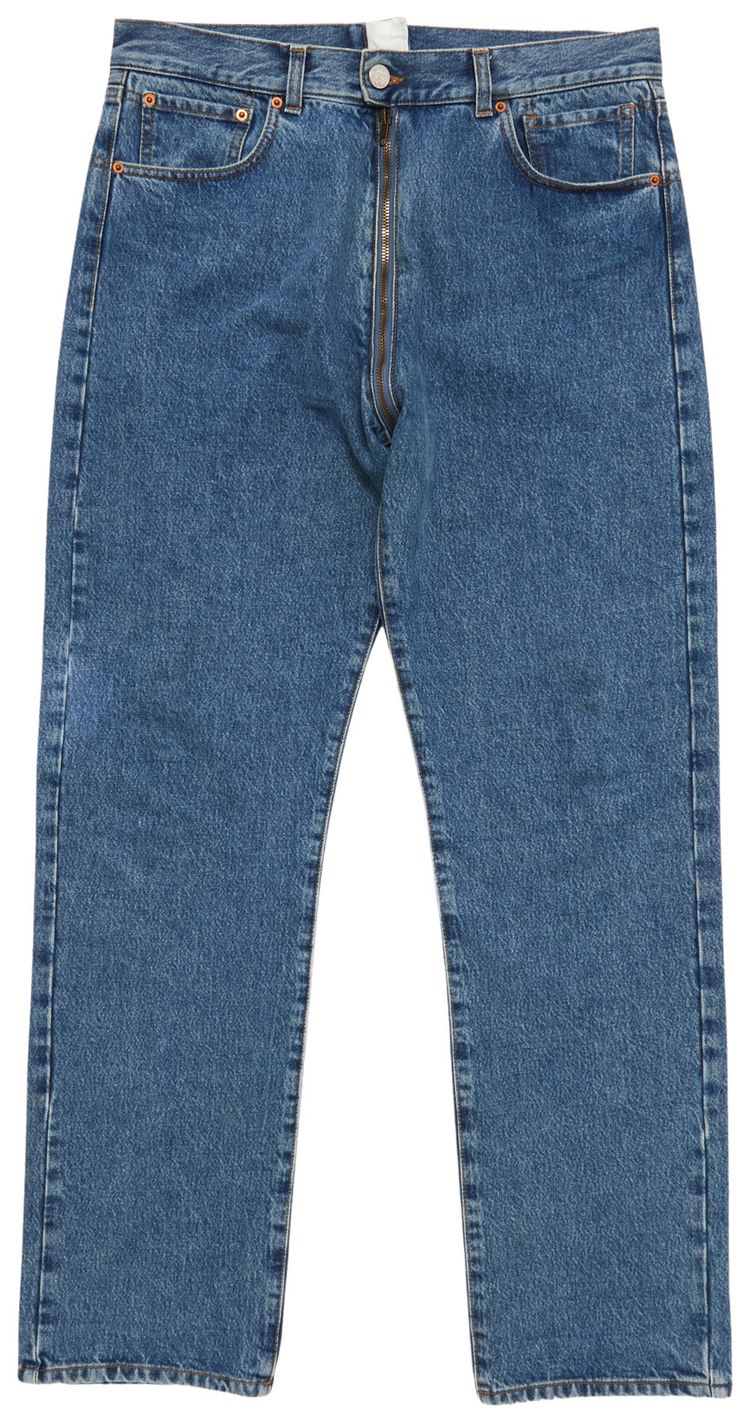 Vetements Crotch Zip Denim Blue