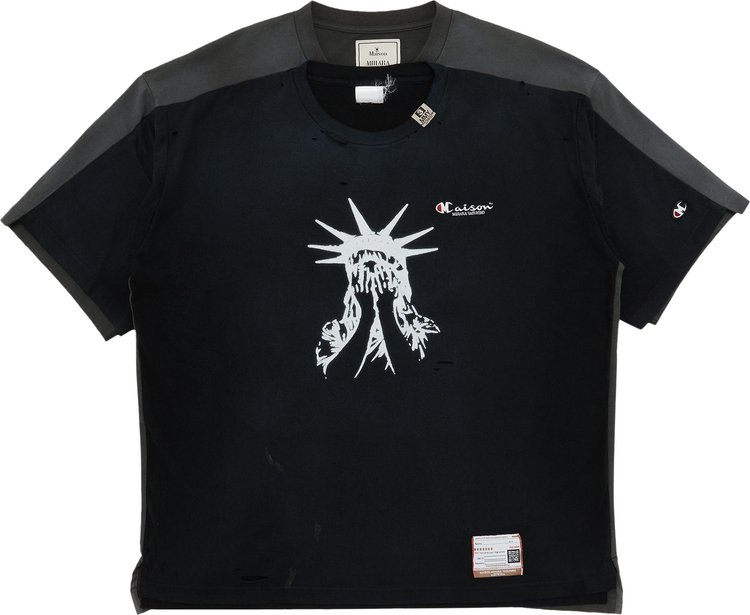 Maison Mihara Yasuhiro Layered T-Shirt 'Black'