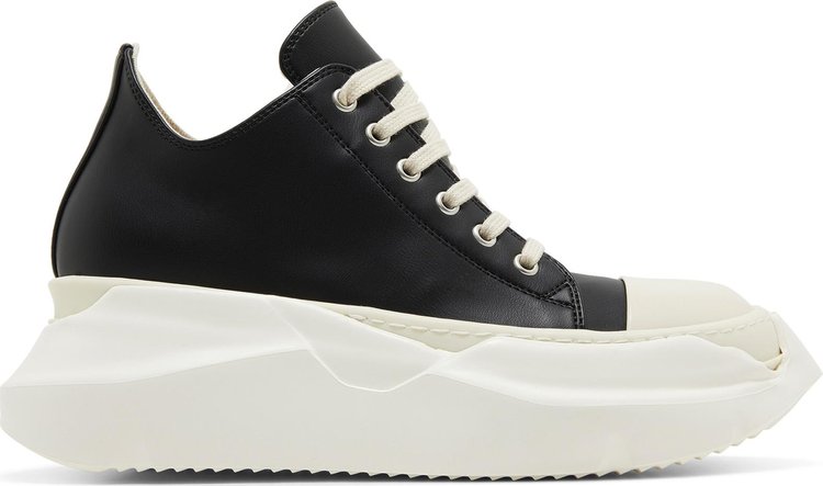 Buy Rick Owens Wmns DRKSHDW Strobe Leather Abstract Low 'Black Milk ...